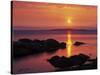 Sunrise over Rosario Striaght, San Juan Islands, Washington, USA-Charles Gurche-Stretched Canvas