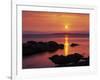 Sunrise over Rosario Striaght, San Juan Islands, Washington, USA-Charles Gurche-Framed Photographic Print