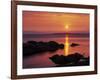 Sunrise over Rosario Striaght, San Juan Islands, Washington, USA-Charles Gurche-Framed Photographic Print