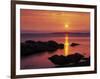 Sunrise over Rosario Striaght, San Juan Islands, Washington, USA-Charles Gurche-Framed Photographic Print