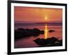 Sunrise over Rosario Striaght, San Juan Islands, Washington, USA-Charles Gurche-Framed Photographic Print