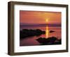 Sunrise over Rosario Striaght, San Juan Islands, Washington, USA-Charles Gurche-Framed Photographic Print