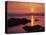 Sunrise over Rosario Striaght, San Juan Islands, Washington, USA-Charles Gurche-Stretched Canvas