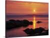 Sunrise over Rosario Striaght, San Juan Islands, Washington, USA-Charles Gurche-Stretched Canvas
