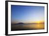 Sunrise over Sakurajima Volcano, Kagoshima, Kyushu, Japan, Asia-Christian Kober-Framed Photographic Print