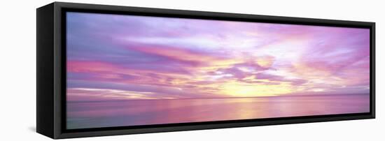 Sunrise over Sea of Cortez, El Cardonal, Baja California Sur, Mexico-Panoramic Images-Framed Stretched Canvas