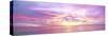 Sunrise over Sea of Cortez, El Cardonal, Baja California Sur, Mexico-Panoramic Images-Stretched Canvas