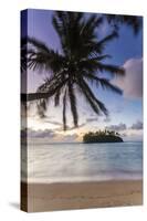 Sunrise over Small Islet, Rarotonga, Cook Islands-Matteo Colombo-Stretched Canvas