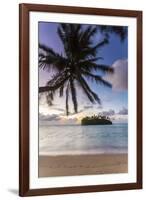 Sunrise over Small Islet, Rarotonga, Cook Islands-Matteo Colombo-Framed Photographic Print