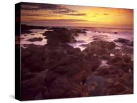 Sunrise over South Atlantic, Punta Del Este, Uruguay-Jerry Ginsberg-Stretched Canvas