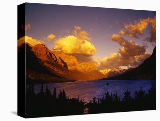 Sunrise over St. Mary Lake-Darrell Gulin-Stretched Canvas