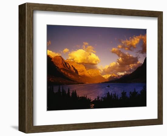 Sunrise over St. Mary Lake-Darrell Gulin-Framed Photographic Print