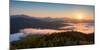 Sunrise over the Adirondack High Peaks from Goodnow Mountain, Adirondack Park, New York State, USA-null-Mounted Premium Photographic Print