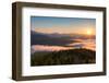 Sunrise over the Adirondack High Peaks from Goodnow Mountain, Adirondack Park, New York State, USA-null-Framed Premium Photographic Print