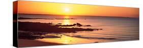 Sunrise over the Beach, Beg Meil, Finistere, Brittany, France-null-Stretched Canvas