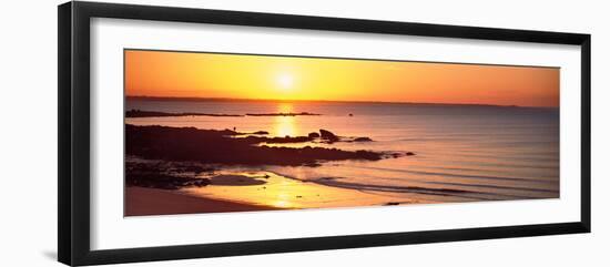 Sunrise over the Beach, Beg Meil, Finistere, Brittany, France-null-Framed Photographic Print