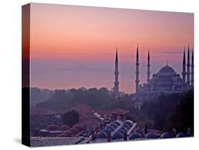 Sunrise Over the Blue Mosque, Istanbul, Turkey-Joe Restuccia III-Stretched Canvas