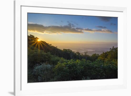 Sunrise over the Blue Ridge Mountains, North Carolina, United States of America, North America-Jon Reaves-Framed Photographic Print