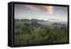 Sunrise over the Farmlands of Vinales Valley, Cuba-Alex Saberi-Framed Stretched Canvas