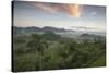 Sunrise over the Farmlands of Vinales Valley, Cuba-Alex Saberi-Stretched Canvas