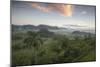 Sunrise over the Farmlands of Vinales Valley, Cuba-Alex Saberi-Mounted Photographic Print