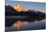 Sunrise over the Fitz Roy Mountain Range-Ben Pipe-Mounted Photographic Print