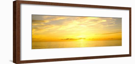 Sunrise over the Gulf of California, Cabo Pulmo, Baja California Sur, Mexico-Panoramic Images-Framed Photographic Print