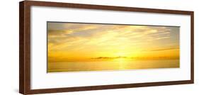 Sunrise over the Gulf of California, Cabo Pulmo, Baja California Sur, Mexico-Panoramic Images-Framed Photographic Print