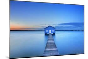 Sunrise over the Matilda Bay Boathouse in the Swan River in Perth, Western Australia.-Sara Winter-Mounted Photographic Print