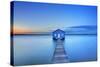 Sunrise over the Matilda Bay Boathouse in the Swan River in Perth, Western Australia.-Sara Winter-Stretched Canvas