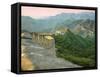 Sunrise over the Mutianyu Section of the Great Wall, Huairou County, China-Miva Stock-Framed Stretched Canvas