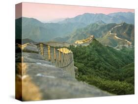 Sunrise over the Mutianyu Section of the Great Wall, Huairou County, China-Miva Stock-Stretched Canvas