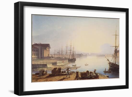 Sunrise over the Neva in St. Petersburg, 1830-Maxim Nikiphorovich Vorobyev-Framed Giclee Print