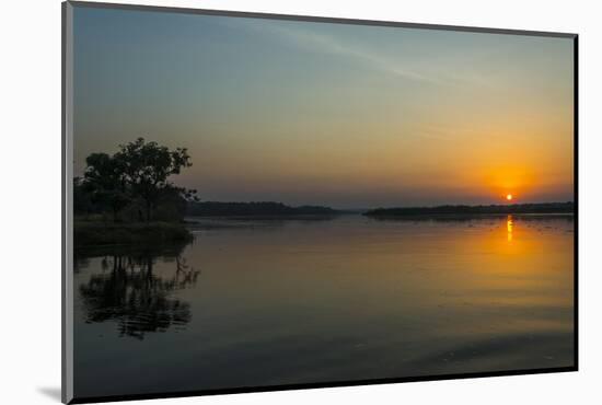 Sunrise over the Nile in the Murchison Falls National Park, Uganda, East Africa, Africa-Michael-Mounted Photographic Print