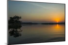 Sunrise over the Nile in the Murchison Falls National Park, Uganda, East Africa, Africa-Michael-Mounted Photographic Print