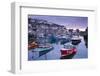 Sunrise over the Picturesque Harbour at Mevagissey, Cornwall, England. Spring-Adam Burton-Framed Photographic Print