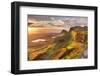 Sunrise over the Quiraing on the Isle of Skye in Scotland.-Sara Winter-Framed Photographic Print