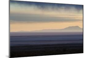 Sunrise over the Salar De Uyuni with Dramatic Clouds-Alex Saberi-Mounted Photographic Print