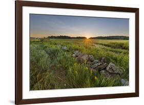 Sunrise over the salt marsh along the Essex River, Essex, Massachusetts.-Jerry & Marcy Monkman-Framed Premium Photographic Print