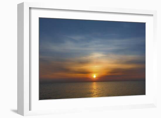 Sunrise over the sea, 2016 (photo)-European School-Framed Photographic Print