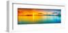 Sunrise Over The Sea Panorama-null-Framed Art Print