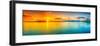 Sunrise Over The Sea Panorama-null-Framed Art Print