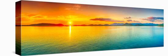 Sunrise Over The Sea. Panorama-GoodOlga-Stretched Canvas