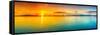 Sunrise Over The Sea. Panorama-GoodOlga-Framed Stretched Canvas