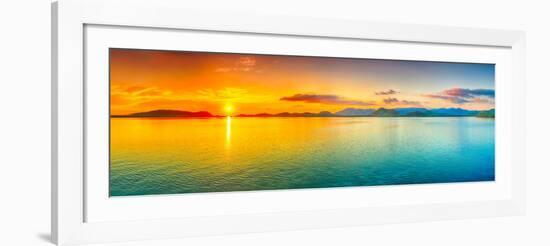 Sunrise Over The Sea. Panorama-GoodOlga-Framed Photographic Print