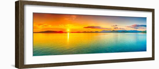 Sunrise Over The Sea. Panorama-GoodOlga-Framed Photographic Print