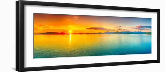 Sunrise Over The Sea. Panorama-GoodOlga-Framed Photographic Print