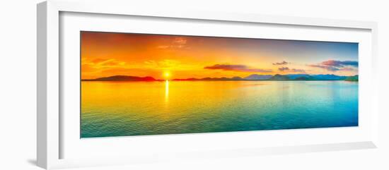 Sunrise Over The Sea. Panorama-GoodOlga-Framed Photographic Print