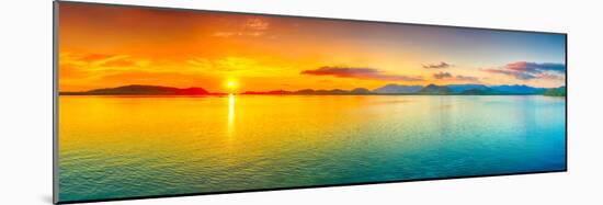 Sunrise Over The Sea. Panorama-GoodOlga-Mounted Photographic Print