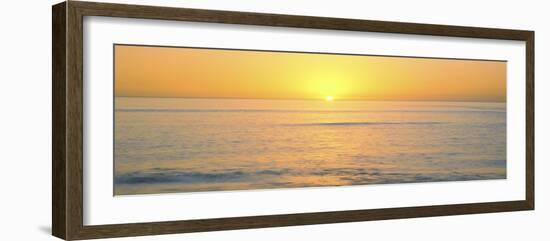 Sunrise over the sea, Sea of Cortez near Punta Pescadero, Baja California Sur, Mexico-Panoramic Images-Framed Photographic Print